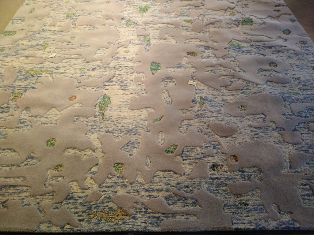 9' x 12' Contemporary Hand-tuftted Rug Raised Pile #F-5658