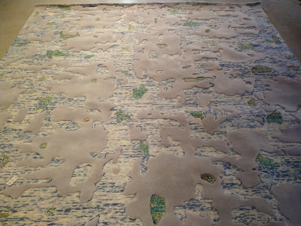 9' x 12' Contemporary Hand-tuftted Rug Raised Pile #F-5658