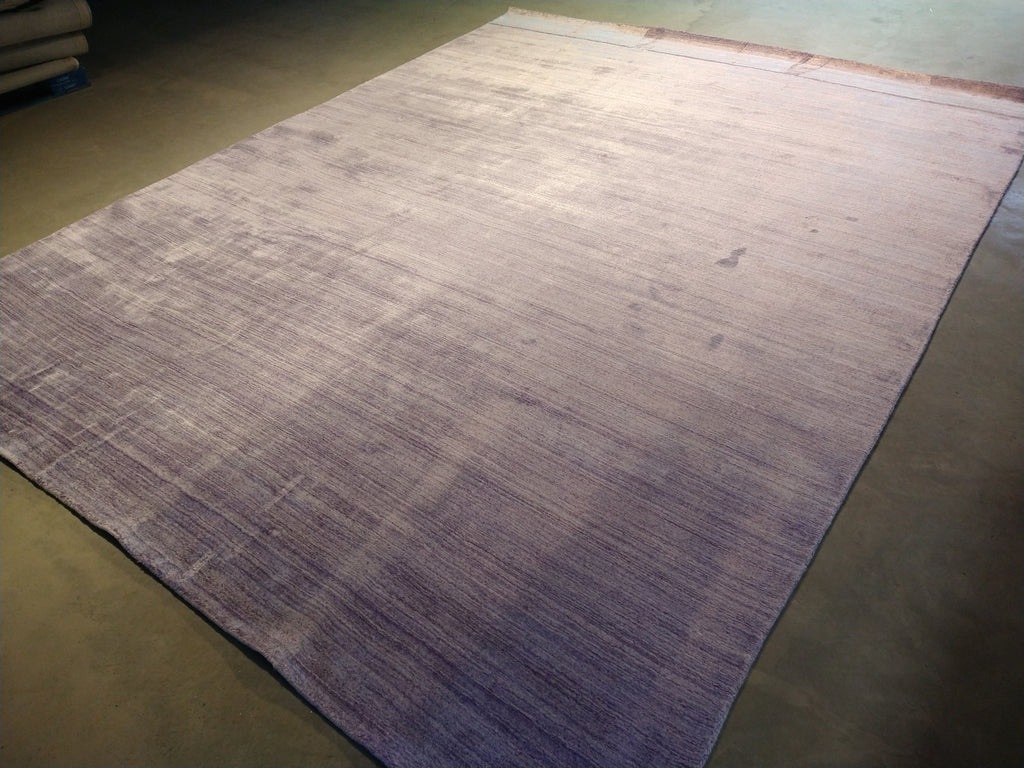 9.11 x 11.10 LAVANDER CONTEMPORARY Rug handmade India #F-5660