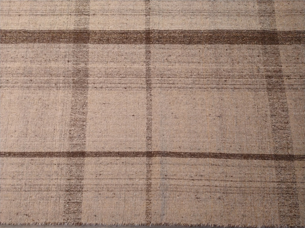 5.1 x 7.11 FLAT WEAVE KILIM NEUTRAL WOOL Double Sided #F-5662