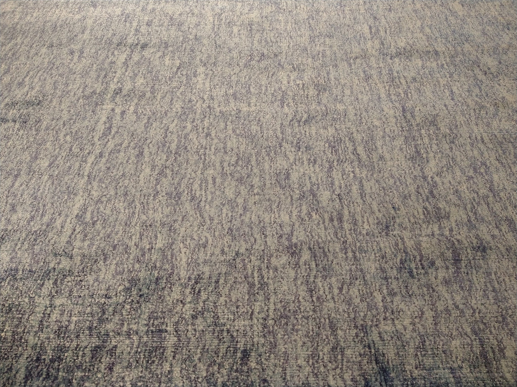 6.1 x 9.1 PLAINE LIGHT BLUE AREA RUG HANDMADE INDIA SHINY RUG #F-5666