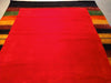 Load image into Gallery viewer, 8.3 x 9.11 GABBEH RUG COLORFUL BORDER SOLID RED HANDMADE INDIA #F-5670