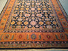 Load image into Gallery viewer, 7.10 x 10 BLACK CORAL HANDMADE WOOL RUG #F-5676