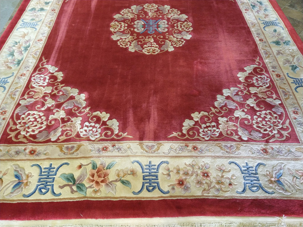 9' x 10' Pre owned- Chinese Beijing Rug #F-5677 – Bestrugplace