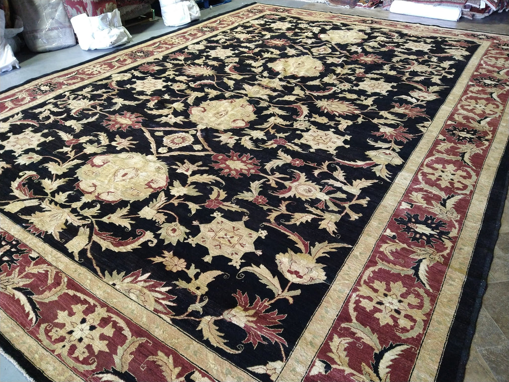 13.1 x 17.10 Peshawar Quality Wool Rug #PIX-378
