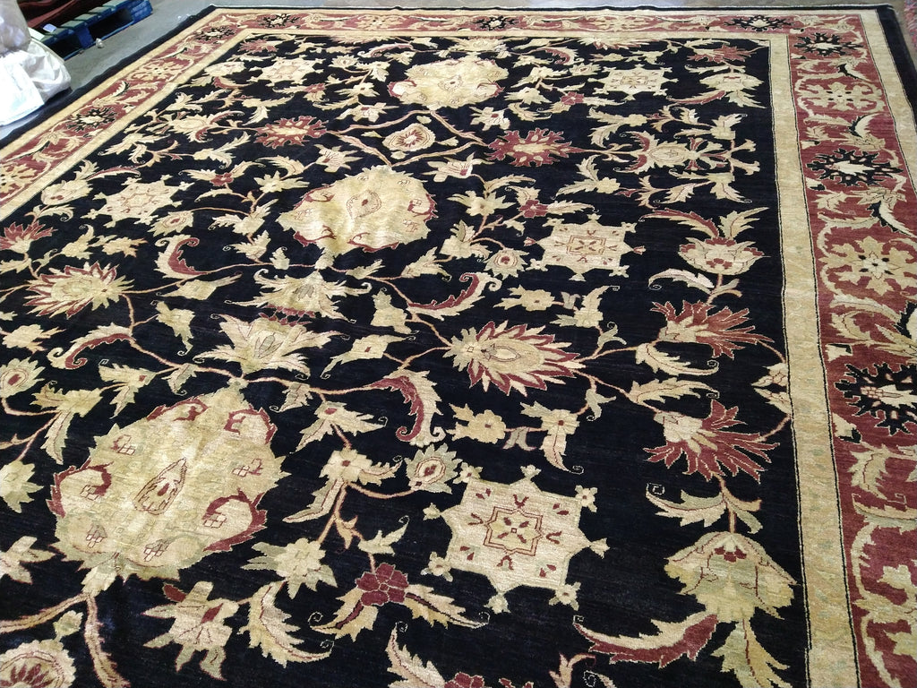 13.1 x 17.10 Peshawar Quality Wool Rug #PIX-378