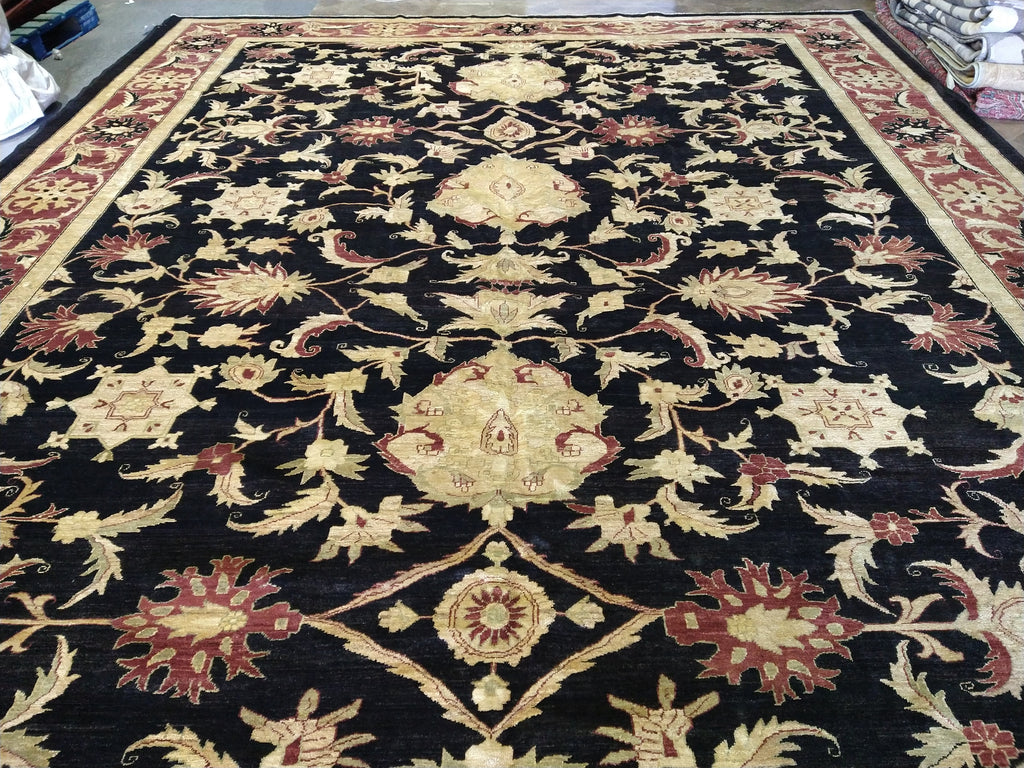 13.1 x 17.10 Peshawar Quality Wool Rug #PIX-378