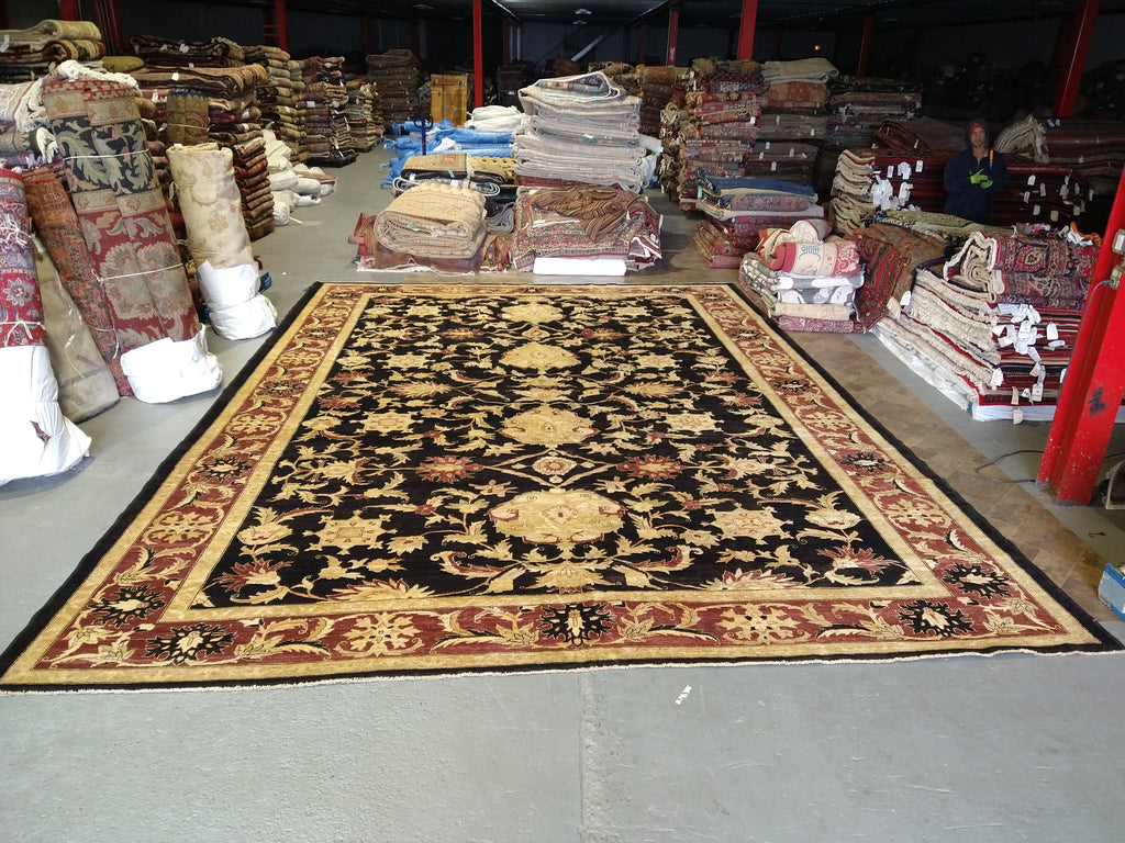 13.1 x 17.10 Peshawar Quality Wool Rug #PIX-378