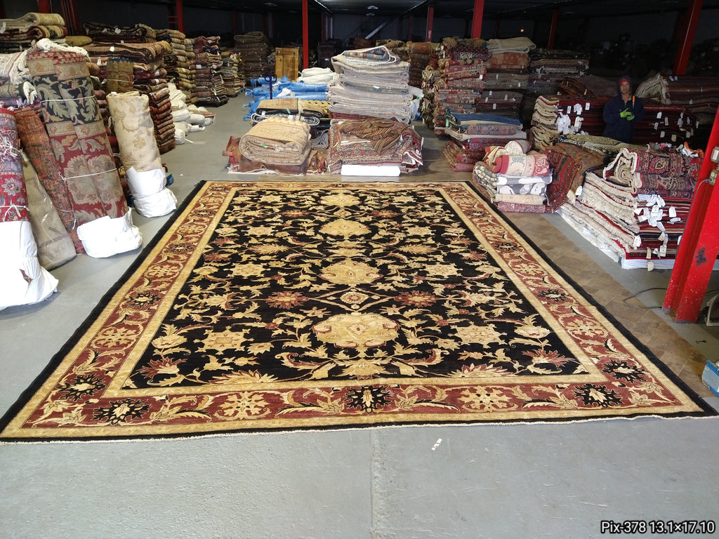 13.1 x 17.10 Peshawar Quality Wool Rug #PIX-378