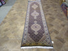Load image into Gallery viewer, 2.9 x 10 Fine Handmade Wool And Silk Black Mahi Tabriz #F-5683