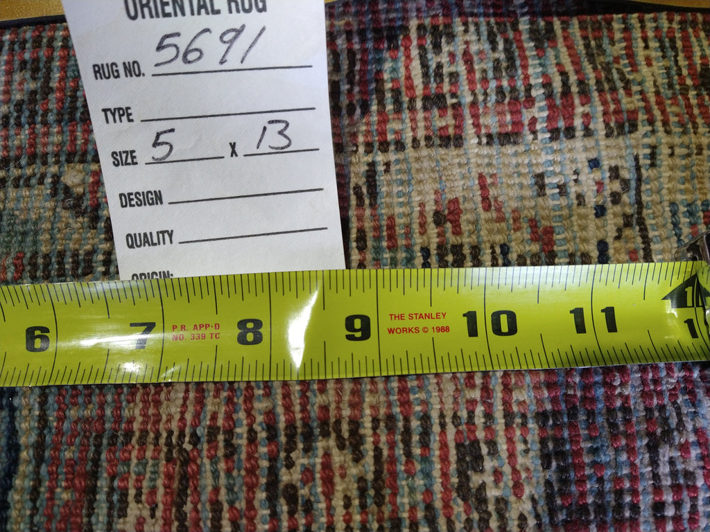 5 x 13 Antique Persian Gallery Wide Runner #F-5691