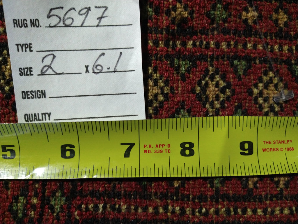 2 x 6.1 Classic Bokara Handmade Runner #F-5697
