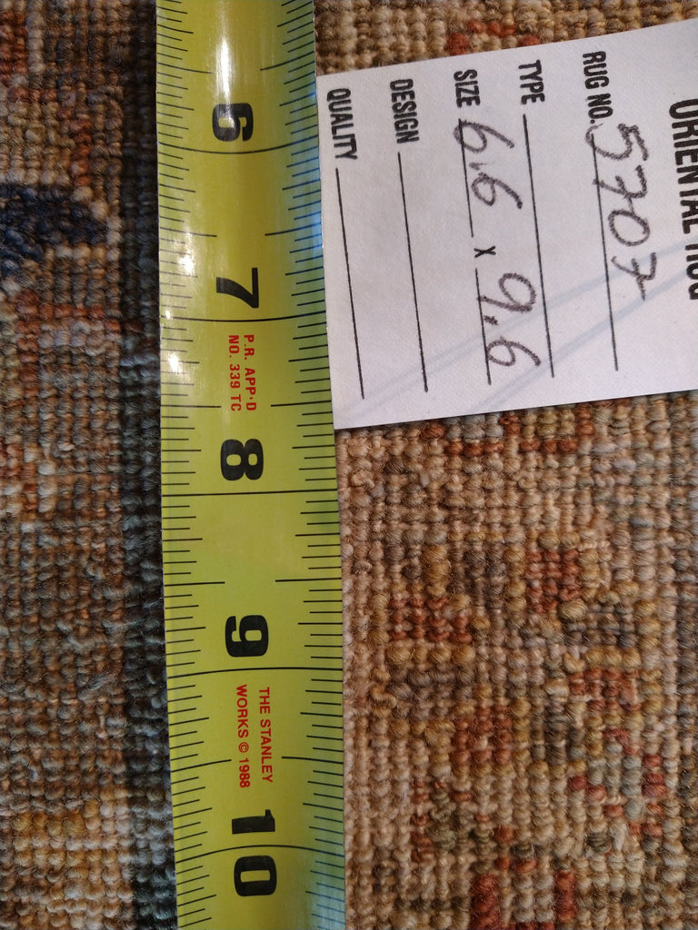 6.6 x 9.6 Quality Jaipour Rug Beige Olive Green #F-5707