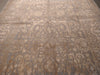 Load image into Gallery viewer, Luxurious-Wool-Silk-Two-Tone-Silver-Rug.jpg 