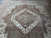 Load image into Gallery viewer, 9.6 x 12.0 Brown Vintage Handmade Rug #F-5756