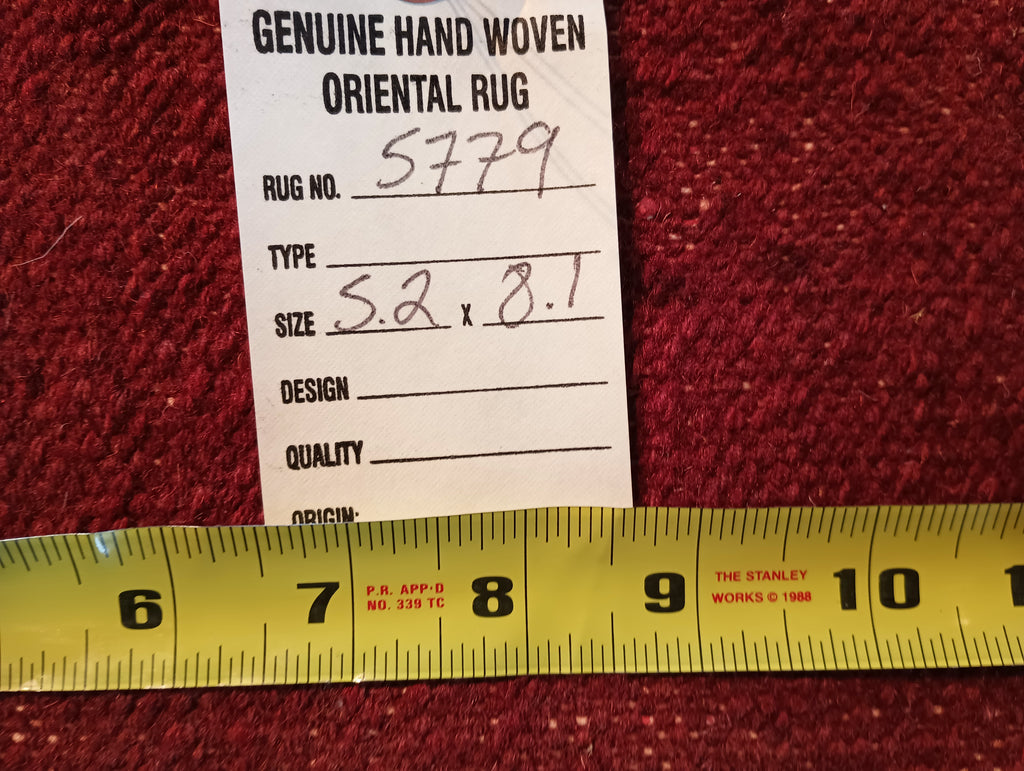 5.2 x 8.1 CONTEMPORARY Handmade rug Kids Turtle Pattern #F-5779