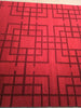 Load image into Gallery viewer, 5.2 x 8 RED CONTEMPORARY Handmade RUG #F-5780
