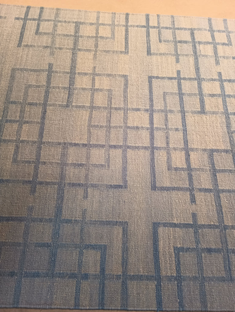 5.2 x 8.2 SALE Contemporary Handmade Rug Slate Gray #F-5782