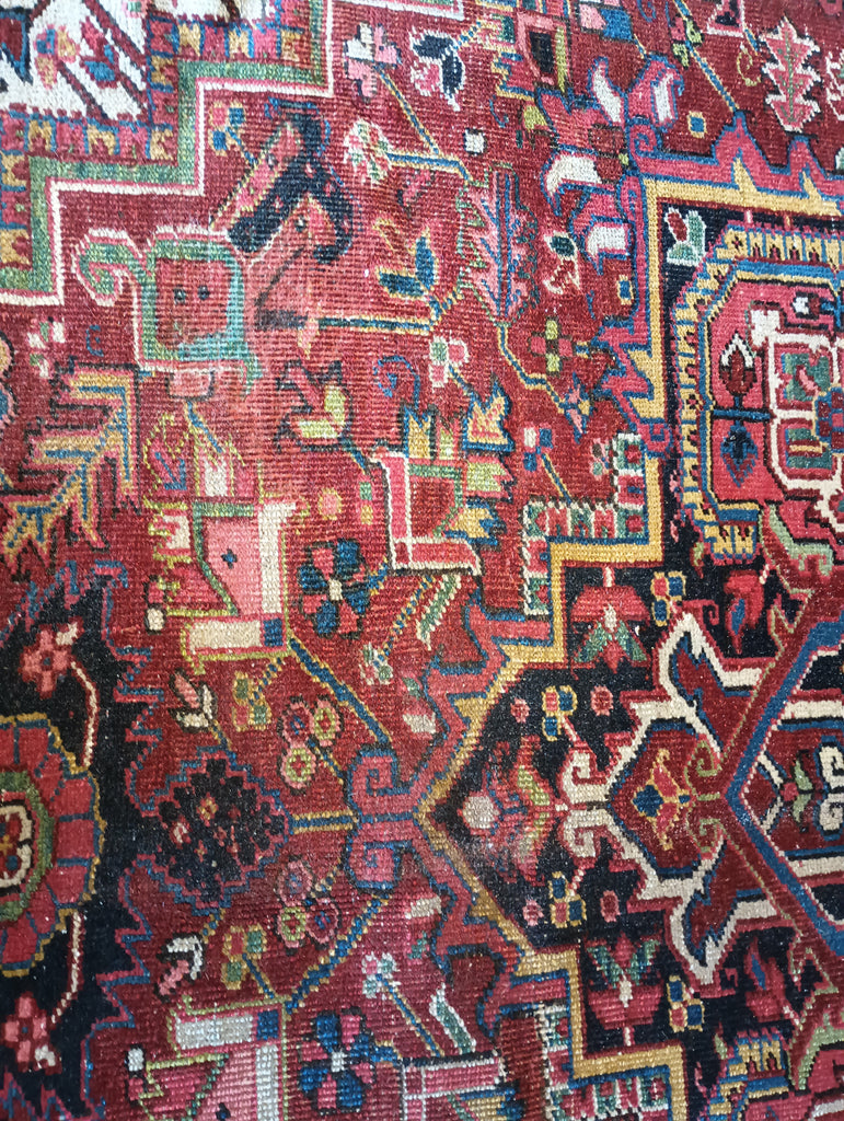 7.9 x 10.8 Persian Heriz Rug -Pre Owned #F-5811