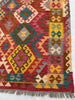 Load image into Gallery viewer, 5 x 6 Multi-Color Red Kilim Rug K-114