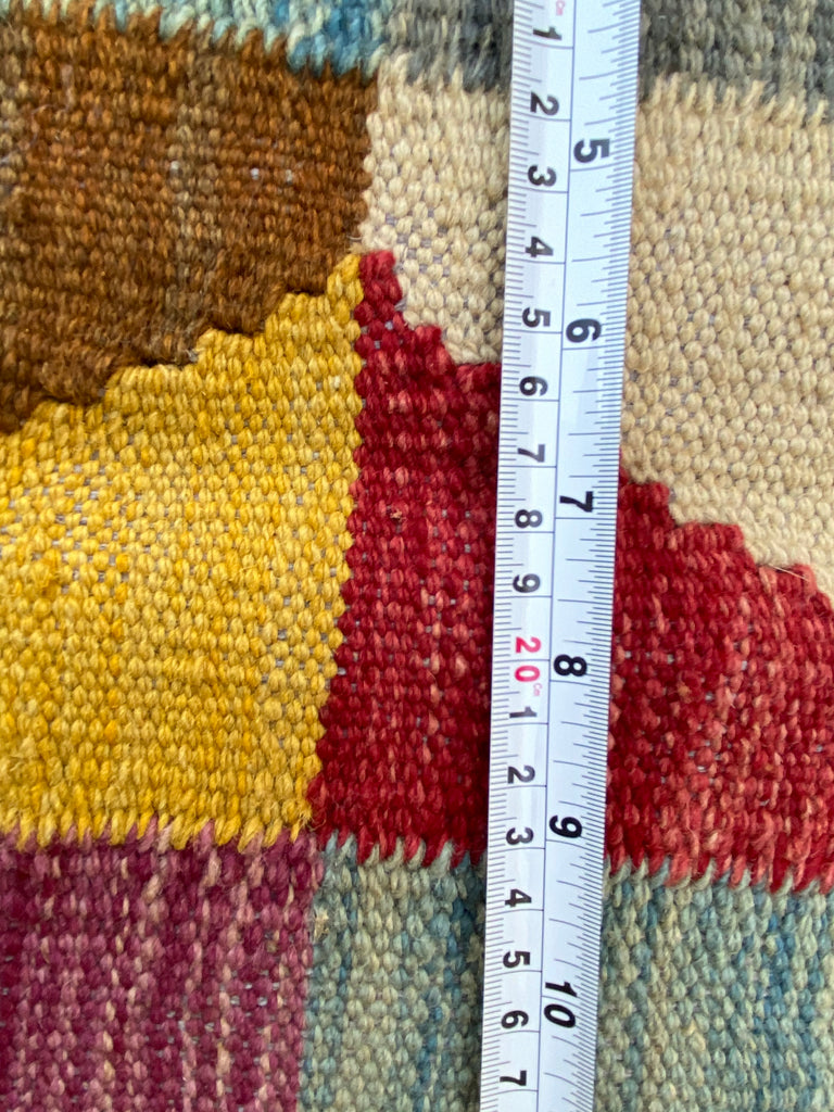 5 x 6 Multi-Color Red Kilim Rug K-122