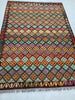 Load image into Gallery viewer, 5 x 8 Multi-Color Brown Kilim Rug K-124