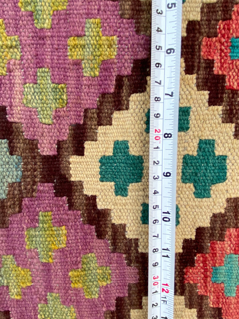 5 x 8 Multi-Color Brown Kilim Rug K-124