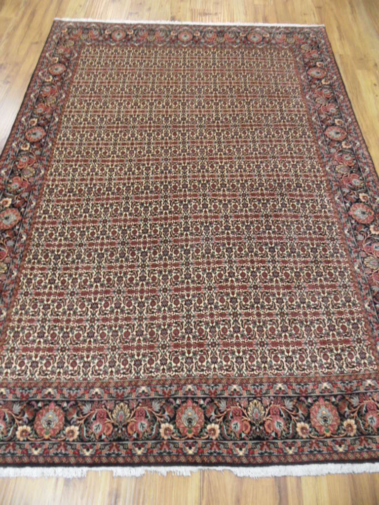 8.2 x 8.3 Brown Persian Bijar Rug #LA-368