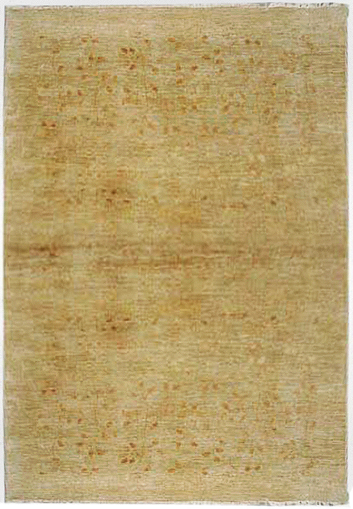 6 x 9.4 Light Tan Color Indian Chobi Rug 10169