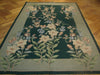 Load image into Gallery viewer, 5.4 x 8.6 Black Double Knot Needlepoint Rug 11316