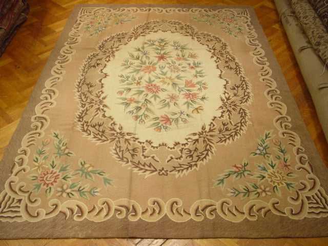 8.4 x 11.8 Flat-Weave Aubusson Rug #PIX-1191