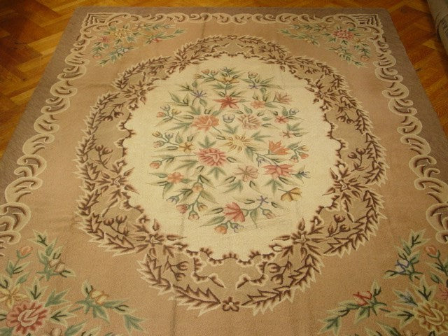 8.4 x 11.8 Flat-Weave Aubusson Rug #PIX-1191
