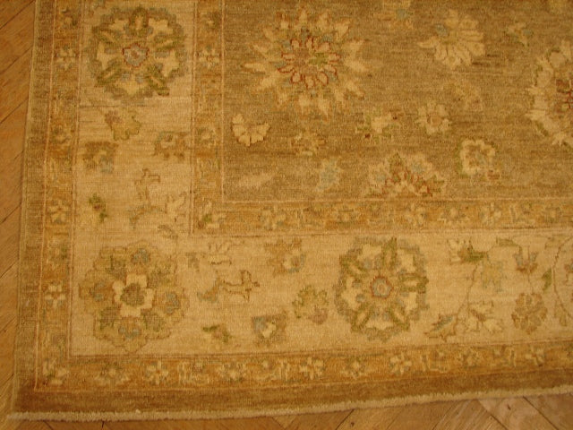 5.5 x 5.11 Neutral Sage natural Quality Chobi Peshawar Rug #PIX-13478