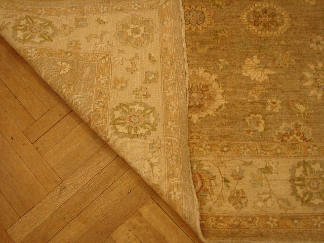 5.5 x 5.11 Neutral Sage natural Quality Chobi Peshawar Rug #PIX-13478