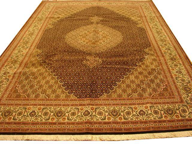 7x10 Authentic Handmade Persian Tabriz Mahi Rug-Iran - bestrugplace