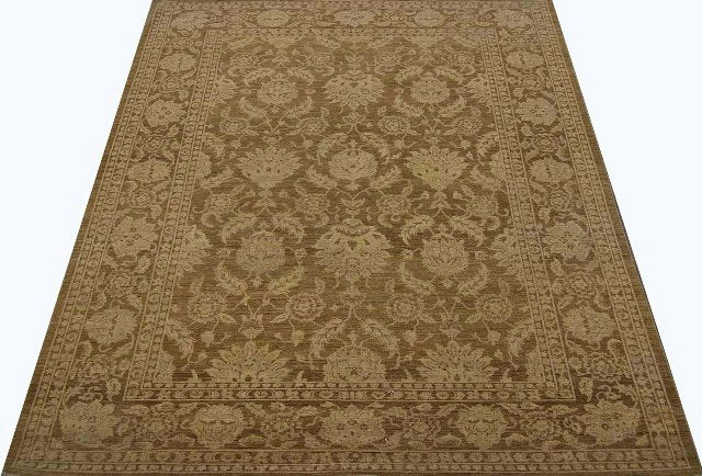 9.0 x 12.1 Neutral Brown Beige Chobi Peshawar Rug 15360
