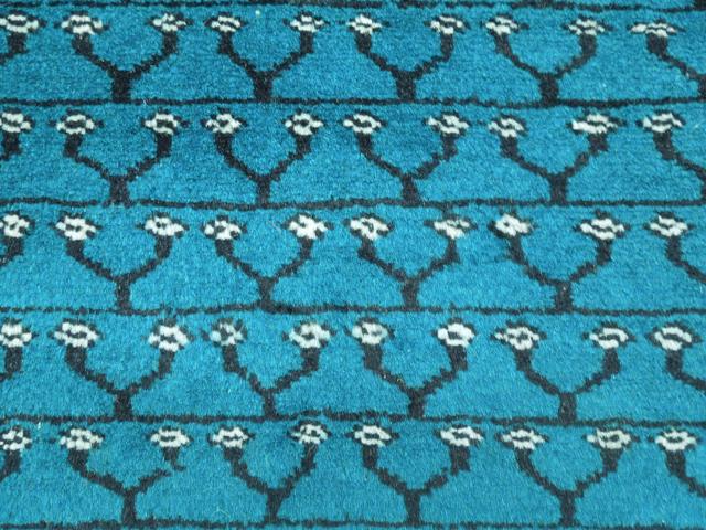 9' x 12' Sky Blue Bokhara Rug #PIX-15960