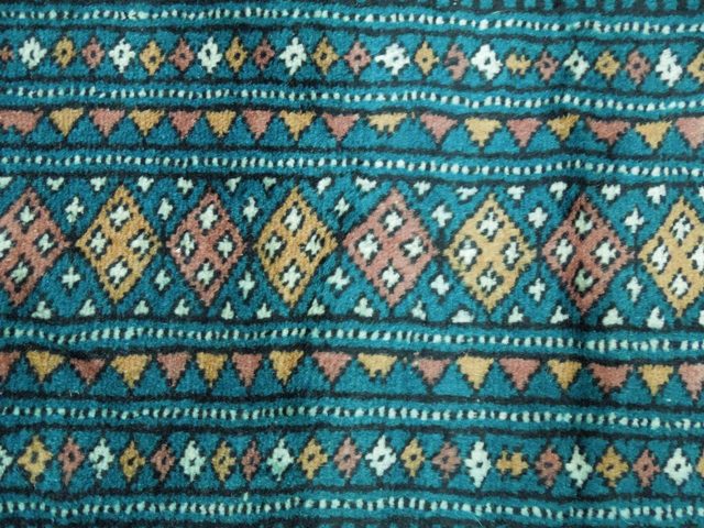 9' x 12' Sky Blue Bokhara Rug #PIX-15960
