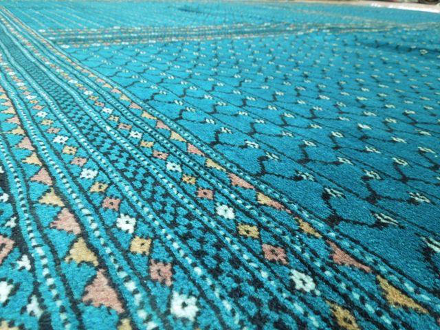 9' x 12' Sky Blue Bokhara Rug #PIX-15960