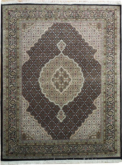 5x6 Tabriz Mahi Wool&Silk Rug - India - bestrugplace