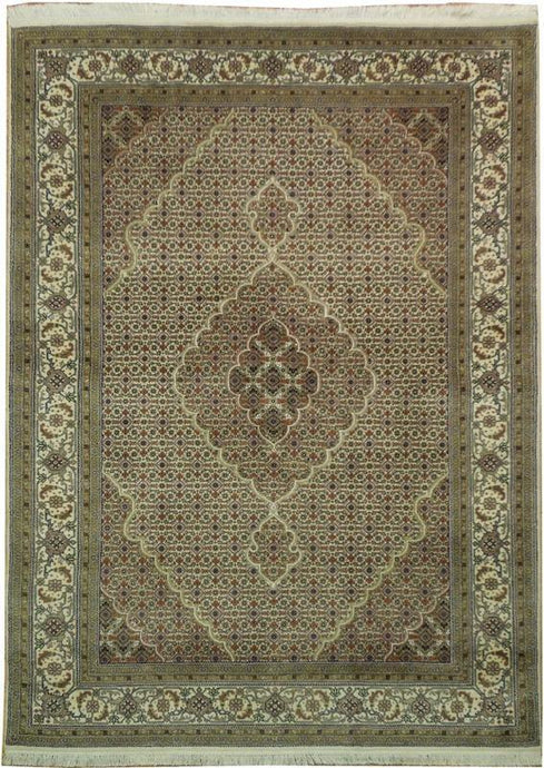 6x8 Tabriz Mahi Wool&Silk Rug - India - bestrugplace