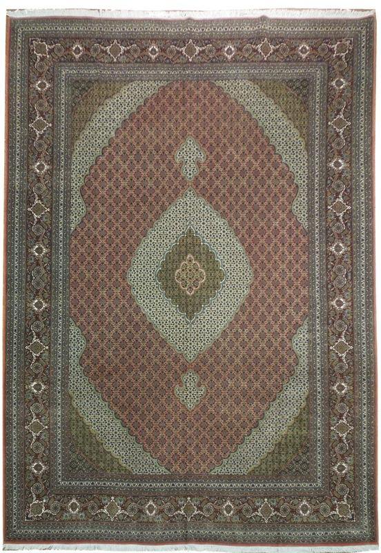 8x12 Authentic Handmade Persian Tabriz Wool&Silk Rug - Iran - bestrugplace