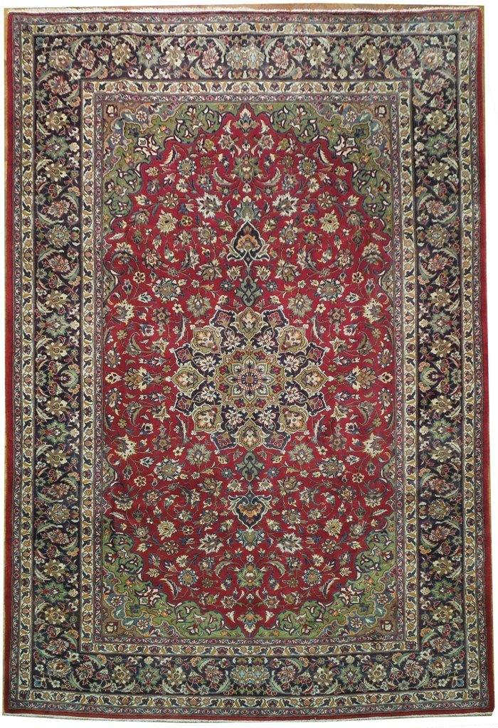 8x11 Authentic Handmade Persian Isfahan Rug - Iran - bestrugplace