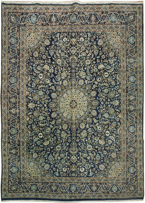 9x13 Authentic Handmade Persian Kashan Rug-Iran - bestrugplace