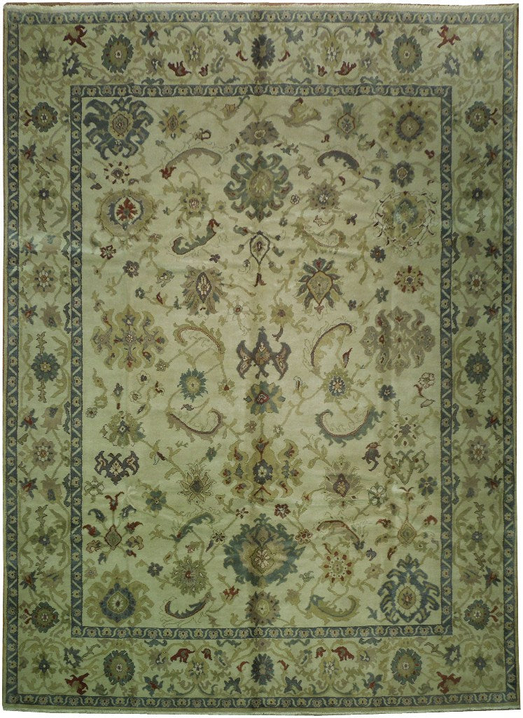 9.2 x 13 Beige Vegetable Dyed Rug 17373