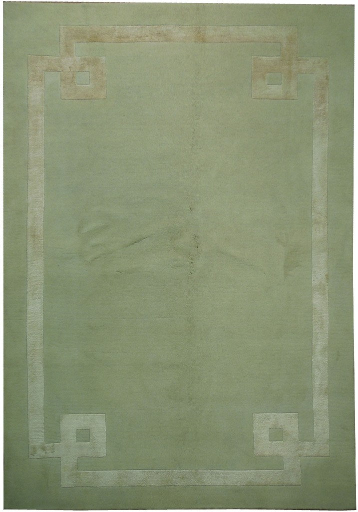 6 x 8.8 Wool & Silk Modern Rug #PIX-17388