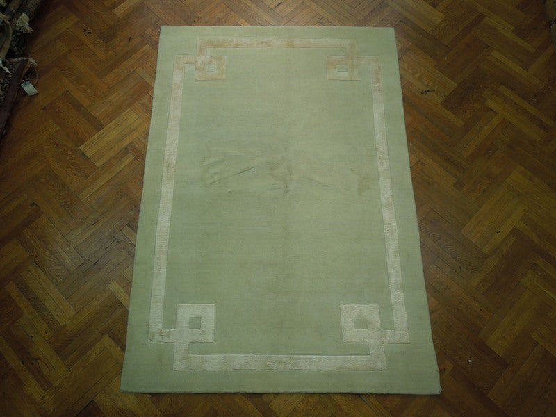 6 x 8.8 Wool & Silk Modern Rug #PIX-17388