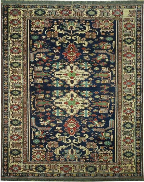 Stunning 5x6 Authentic Handmade Kazak Rug - Pakistan - bestrugplace