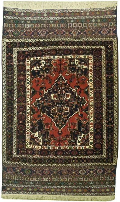 4x7 Authentic Handmade Mashad Persian Fine Quality Rug - Iran - bestrugplace