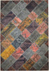 Load image into Gallery viewer, 6.4 x 9.3 Multi-Color Persian Patchwork Rug 17790